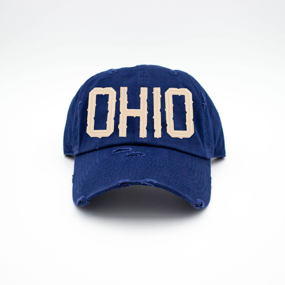 OHIO Navy Hat-Lemons and Limes Boutique