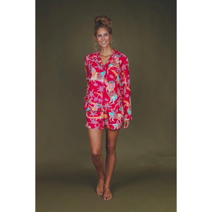 Zebra Carnival Supersof Summer Pyjamas-Powder Design-Lemons and Limes Boutique