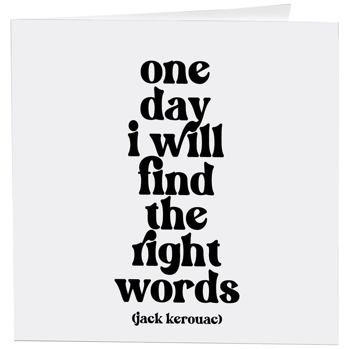 One Day I Will Find The Right Words Card-Lemons and Limes Boutique