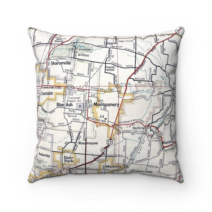 Montgomery Ohio Map Pillow-Lemons and Limes Boutique