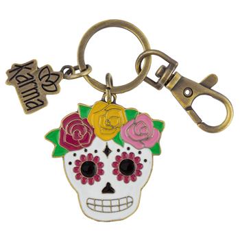 Enamel Keychain - Assorted Styles-Sugar Skull-Lemons and Limes Boutique