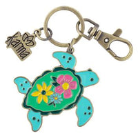 Enamel Keychain - Assorted Styles-Sea Turtle-Lemons and Limes Boutique