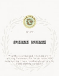 Sea La Vie Hope Stud Earrings in Silver Spartina--Lemons and Limes Boutique