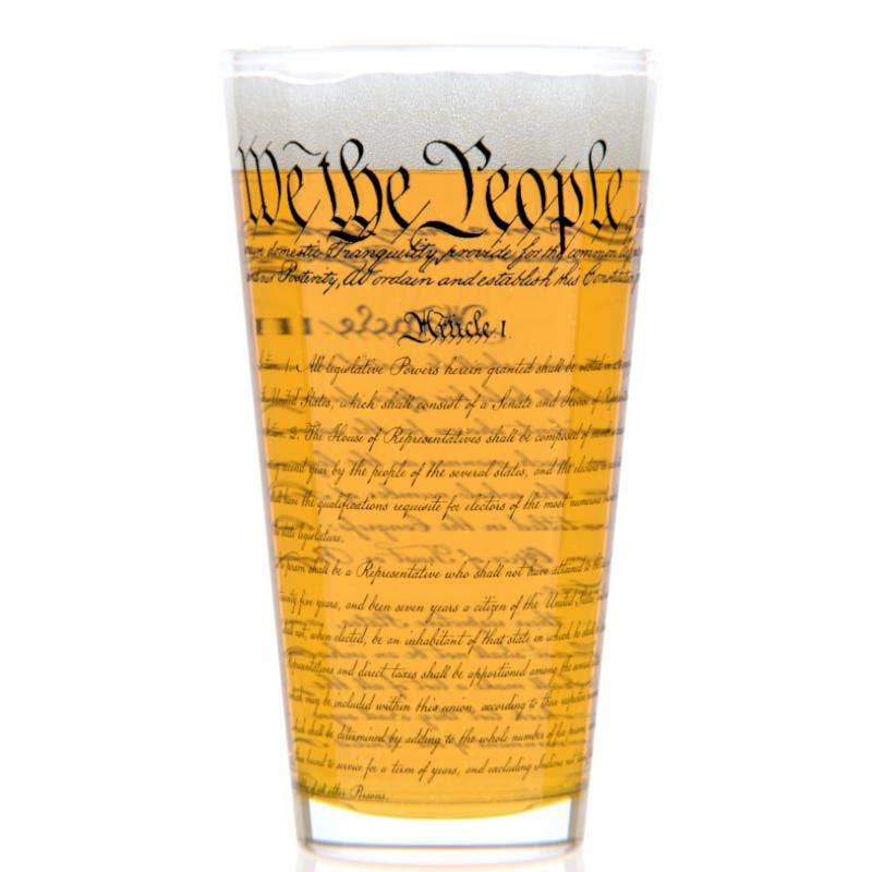 US Constitution Pint Glass--Lemons and Limes Boutique