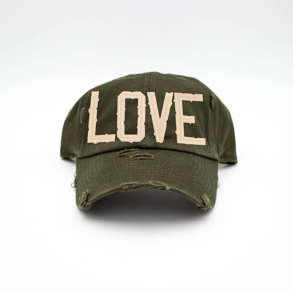 LOVE Green Hat-Lemons and Limes Boutique