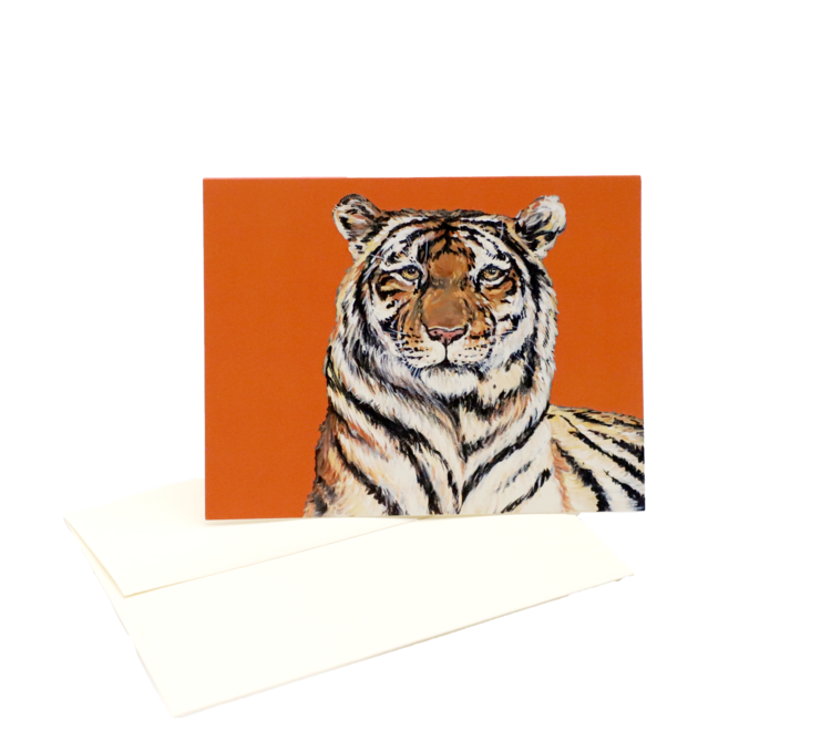 Mads Studio & Co. - Orange Tiger Folded Notecards--Lemons and Limes Boutique