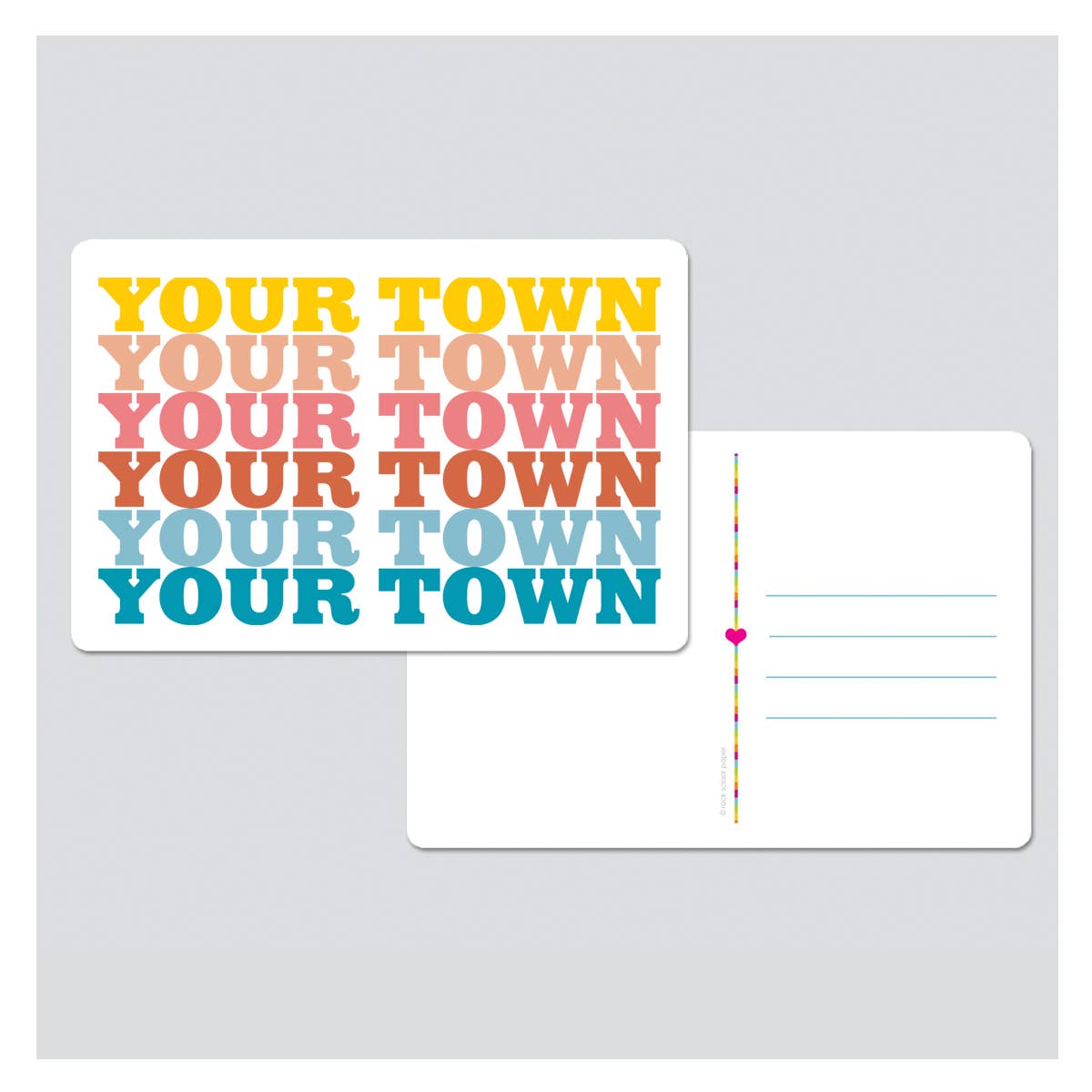 Loveland Postcard in Sunset-Lemons and Limes Boutique