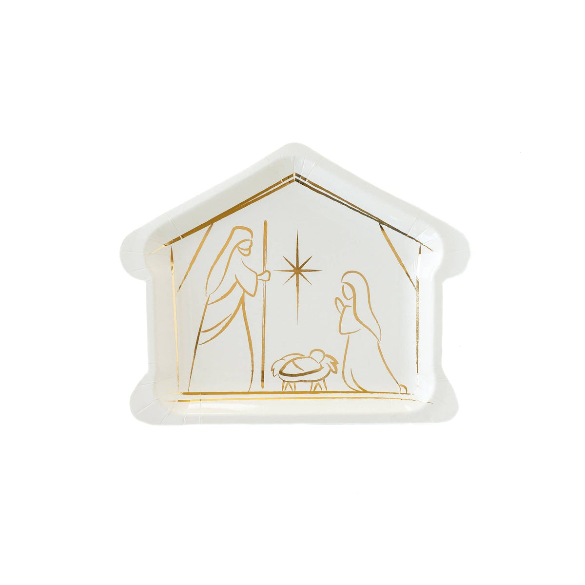 Nativity Shaped 9" Plate-Entertaining-Lemons and Limes Boutique