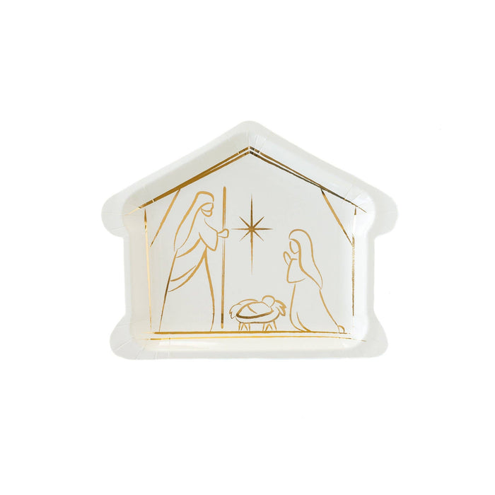 Nativity Shaped 9" Plate-Entertaining-Lemons and Limes Boutique