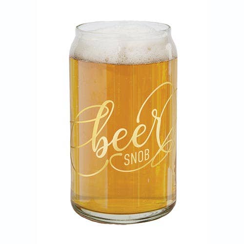 Beer Can Glass-Beer Snob--Lemons and Limes Boutique