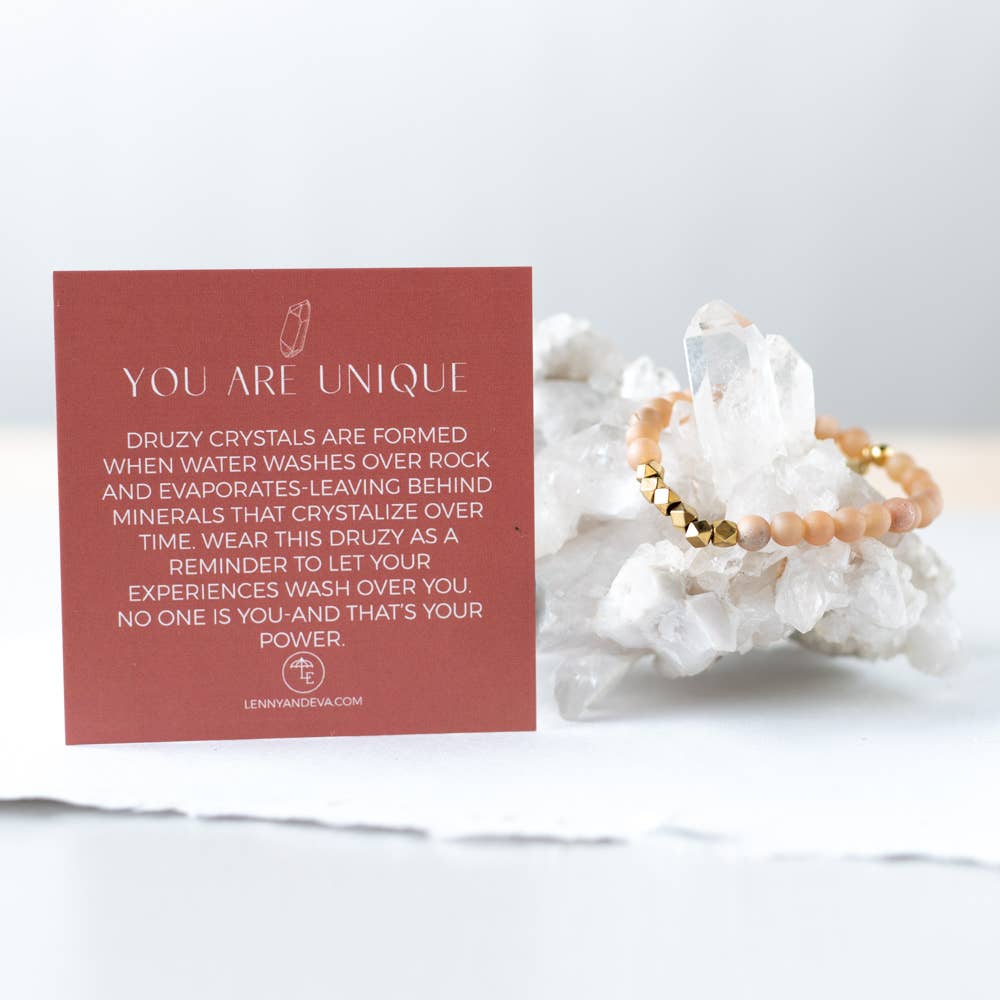 You Are Unique 6mm Gemstone Bracelet-Lemons and Limes Boutique