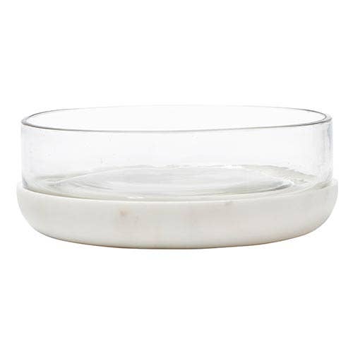 Marble Bowl - White--Lemons and Limes Boutique