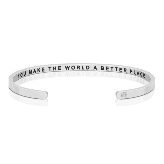 You Make The World A Better Place (within) in Silver--Lemons and Limes Boutique