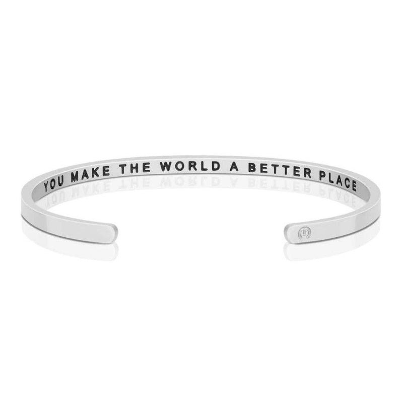 You Make The World A Better Place (within) in Silver--Lemons and Limes Boutique