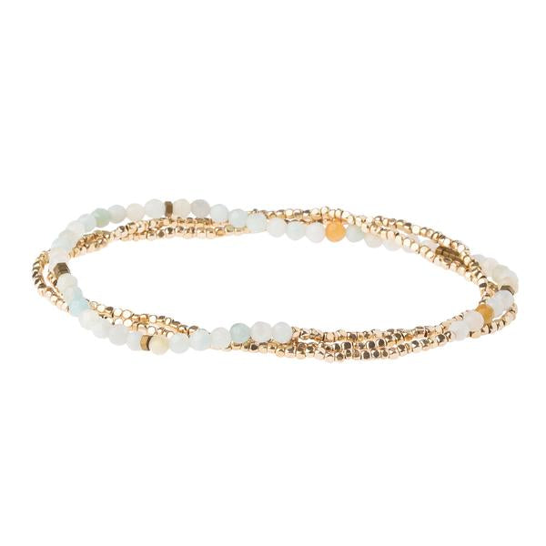 Delicate Stone Bracelet/Necklace - Amazonite-Bracelet-Lemons and Limes Boutique