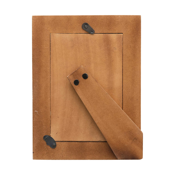 Resin & MDF Photo Frame, Marbled Cream Color Finish (Holds 4" x 6" Photo)-Decor-Lemons and Limes Boutique