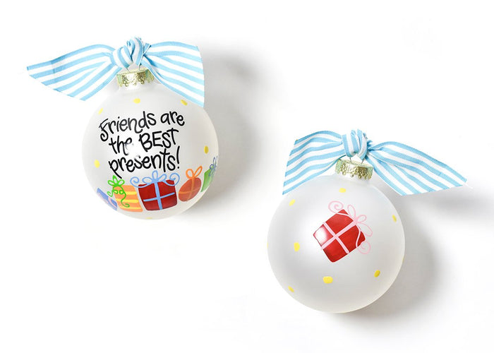 Friends are the Best Presents Glass Ornament-Lemons and Limes Boutique