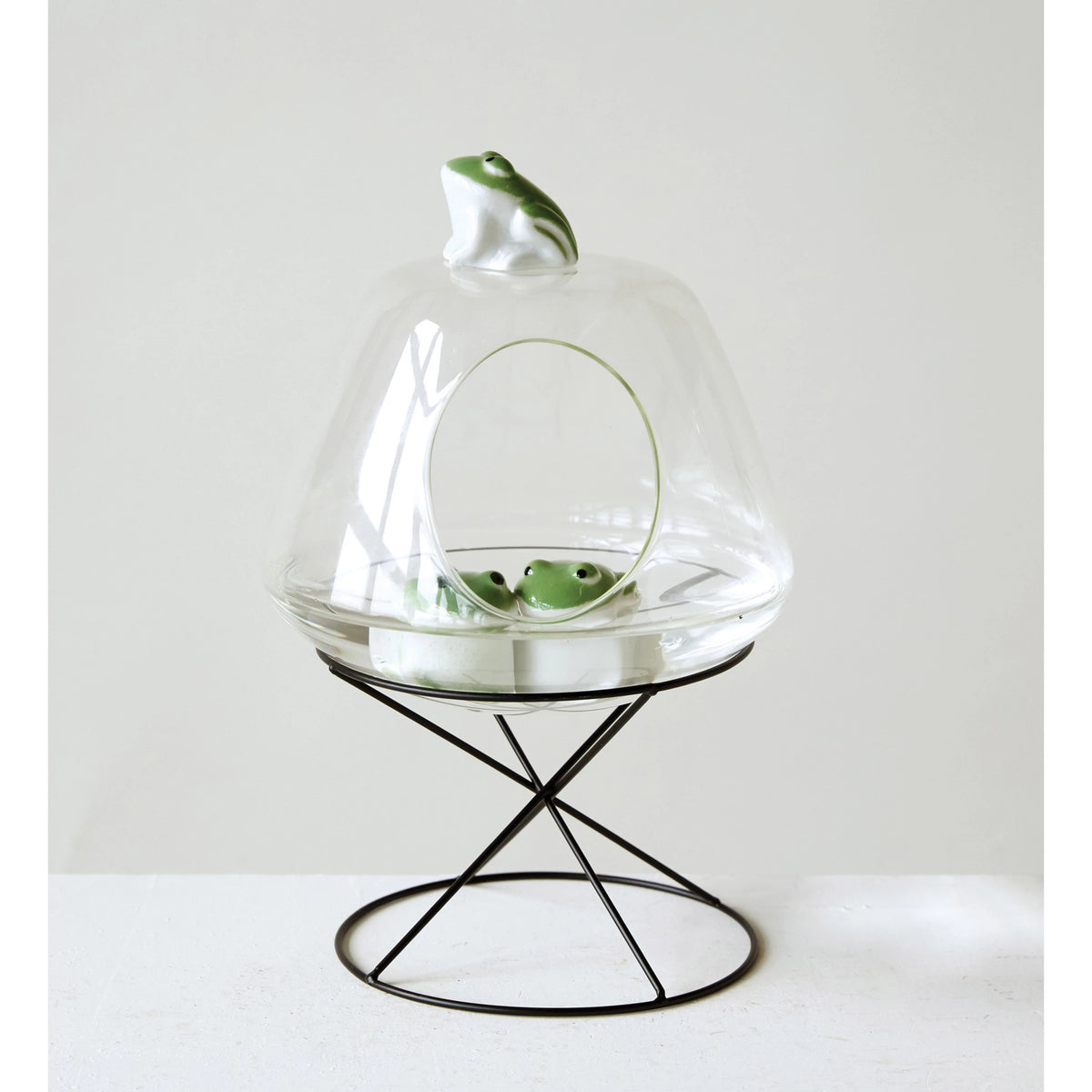 Stoneware Floating Frog-Decor-Lemons and Limes Boutique