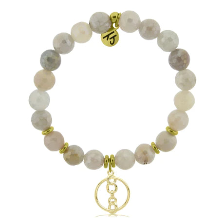 Moonstone Connections Gold-BRACELETS-Lemons and Limes Boutique