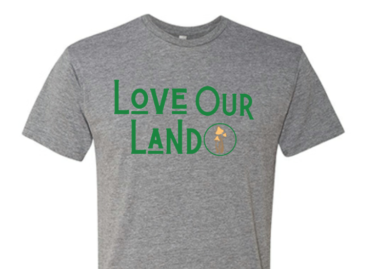 Love Our Land Grey T-Shirt (Donation Tee)-Lemons and Limes Boutique
