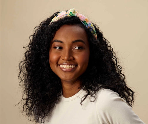 Rifle Paper - Marguerite Knotted Headband-Headbands-Lemons and Limes Boutique