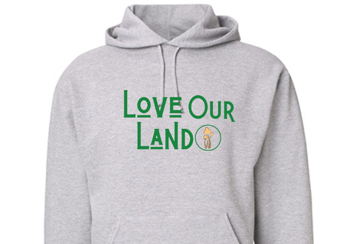 Love Our Land Grey Hoodie (Fundraiser)-Graphic Tee-Lemons and Limes Boutique