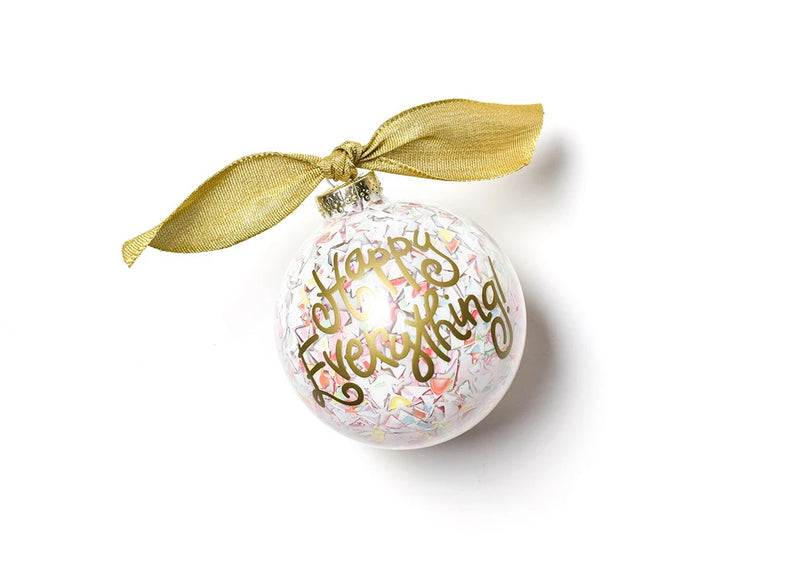 Confetti Glass Ornament Happy Everything--Lemons and Limes Boutique