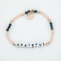 Grateful - White Bead (Other color variations) - Little Words Project Bracelet-Belle-Lemons and Limes Boutique