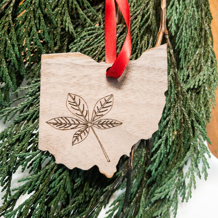 Buckeye State Wood Ornament--Lemons and Limes Boutique