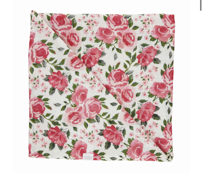 Rose Swaddle Blanket-Lemons and Limes Boutique