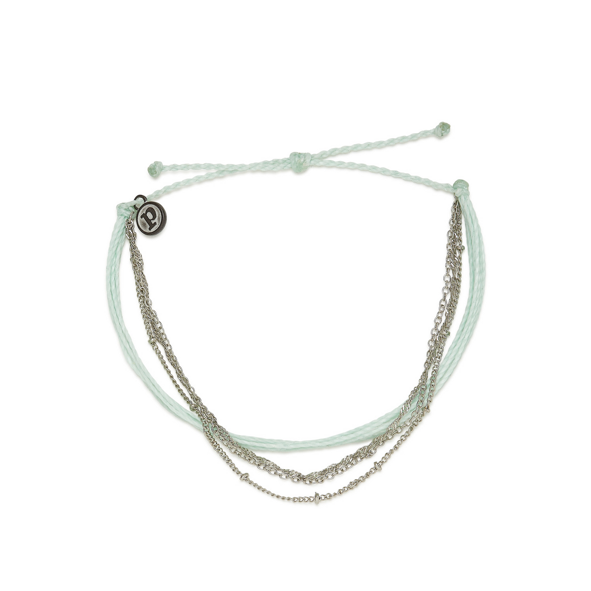 At Sea Mixed Chain SL Cord Anklet in Winter Fresh Pura Vida--Lemons and Limes Boutique