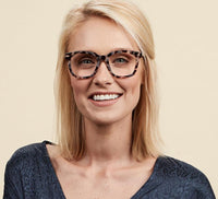 Limelight (Blue Light) Reading Glasses in Gray Tortoise by Peepers--Lemons and Limes Boutique