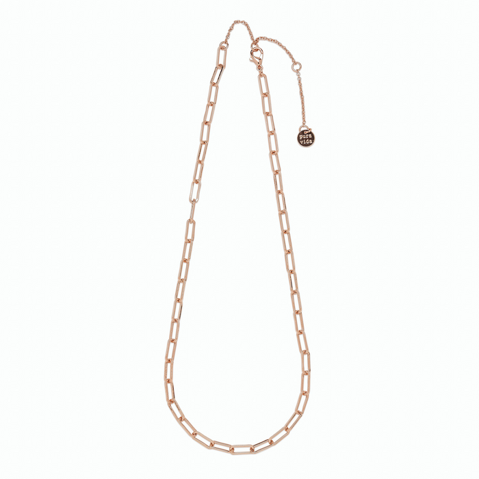 Pura Vida- Paperclip Choker in Rose Gold--Lemons and Limes Boutique