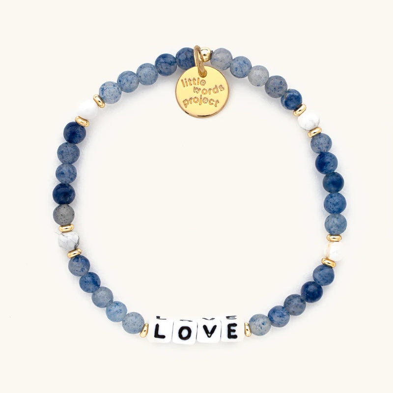 Love - White Bead (Other Color Variations) - Little Words Project Bracelet-Bluestone-Lemons and Limes Boutique