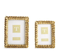 Gold Ruffled Picture Frames--Lemons and Limes Boutique