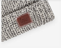 Love Your Melon Black Speckled BABY Pom Beanie--Lemons and Limes Boutique