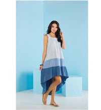 Nile Colorblock Dress in Blue--Lemons and Limes Boutique