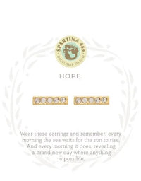 Sea La Vie Hope Stud Earrings in Gold Spartina--Lemons and Limes Boutique