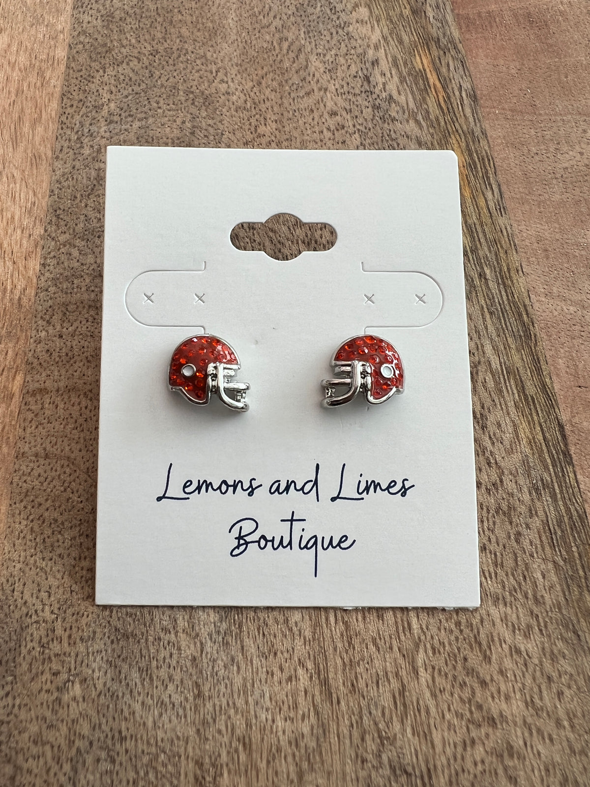 Orange Bling Football Helmet Studs-Lemons and Limes Boutique