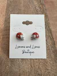 Orange Bling Football Helmet Studs-Lemons and Limes Boutique