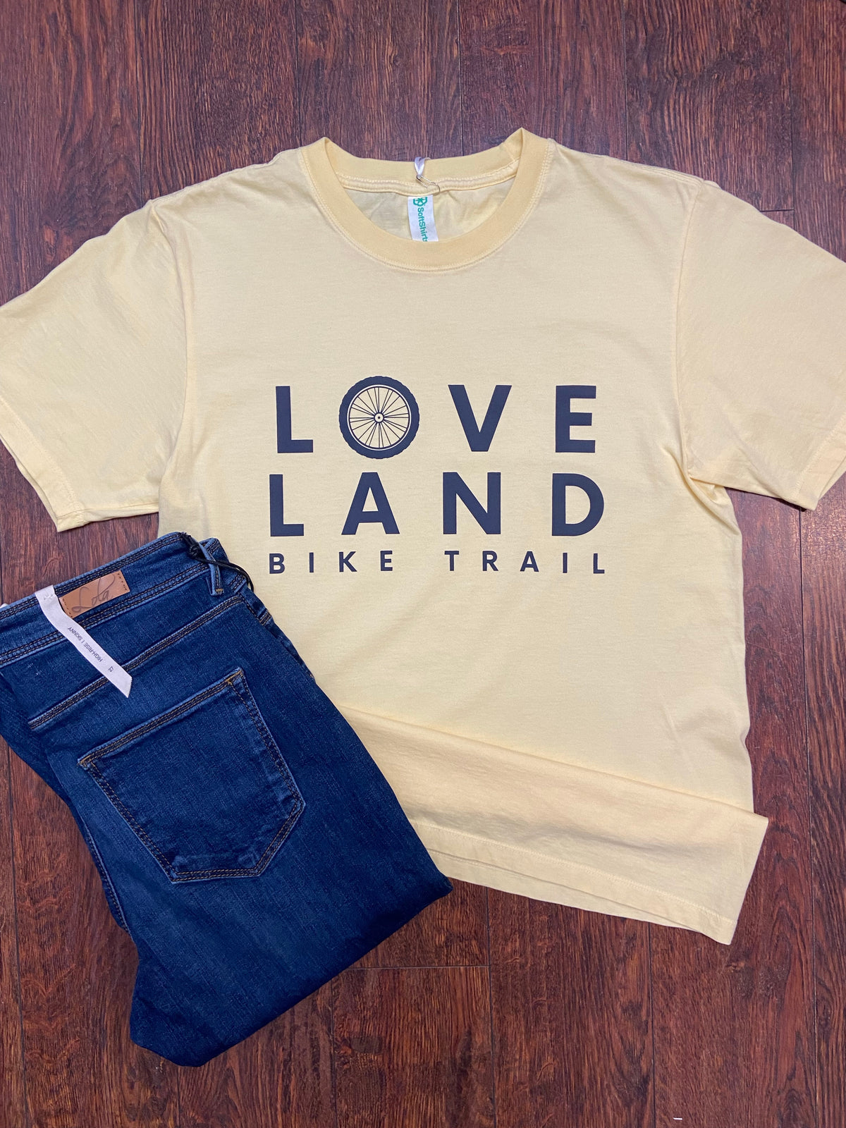Loveland Bike Trail T-Shirt on Banana-Lemons and Limes Boutique