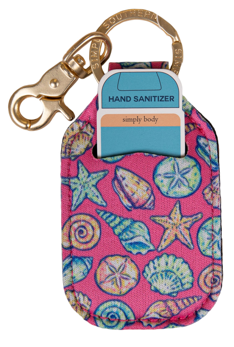 Simply Southern Sanitizer Holder-Pink Shell-Lemons and Limes Boutique