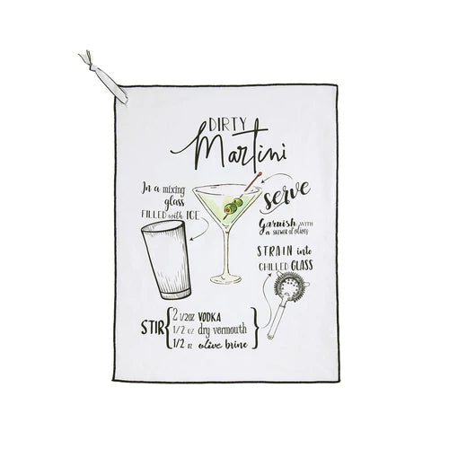 Dirty Martini Tea Towel-Lemons and Limes Boutique
