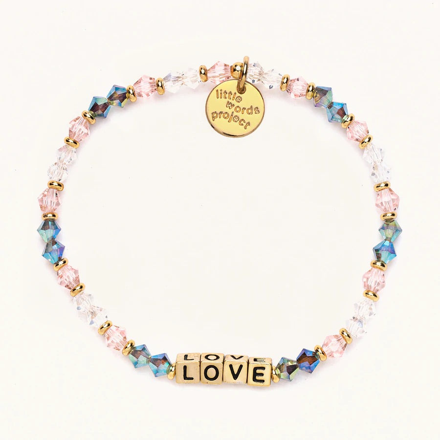 Love - Arrow Gold Bead - Little Words Project Bracelet-Lemons and Limes Boutique