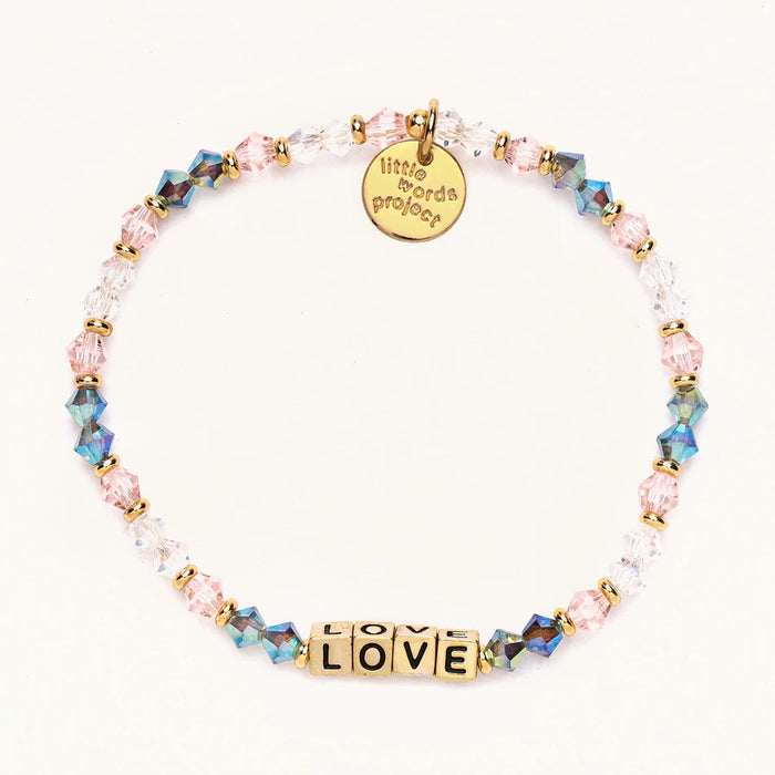 Love - Arrow Gold Bead - Little Words Project Bracelet-Lemons and Limes Boutique
