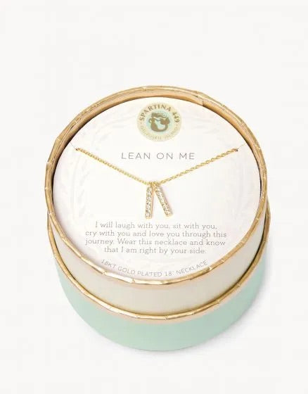 Spartina Sea La Vie Lean On Me Necklace in Gold-Necklace-Lemons and Limes Boutique