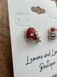 Orange Bling Football Helmet Studs-Lemons and Limes Boutique