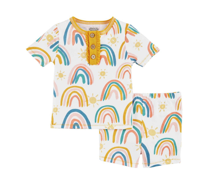 Rainbow PJ Set-Lemons and Limes Boutique