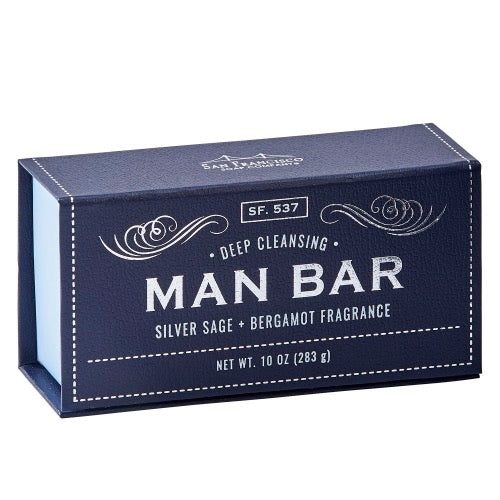 The Man Bar Soap Sage and Bergamot--Lemons and Limes Boutique