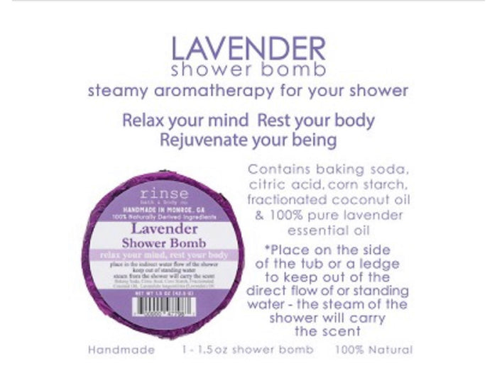 Shower Bomb in Assorted Scents-Lavender-Lemons and Limes Boutique